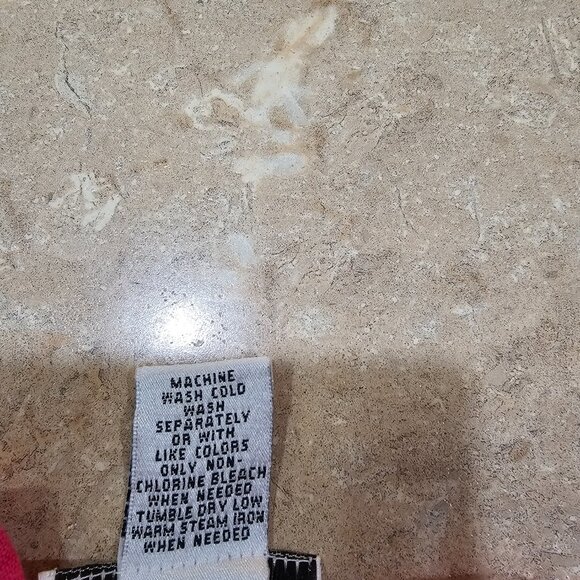 Women's Breckenridge Linen Blend Embroidered Button Down Blouse Hot Pink Size L - Picture 6 of 7